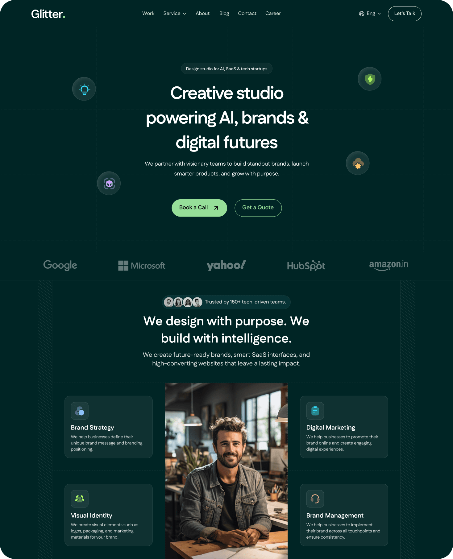 Website design mockup